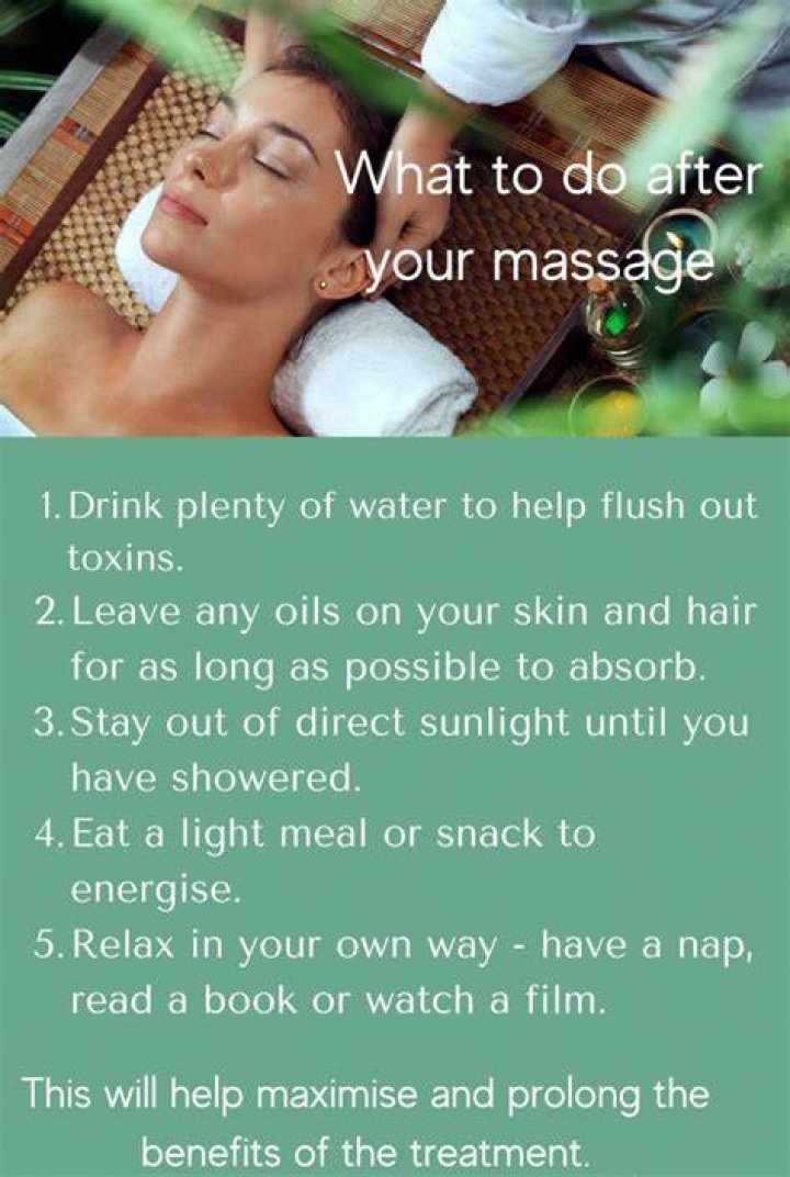 What should I do before a massage appointment?