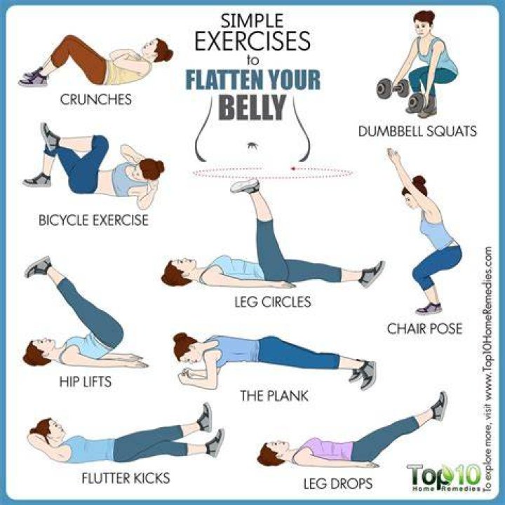 What stomach exercises help flatten?