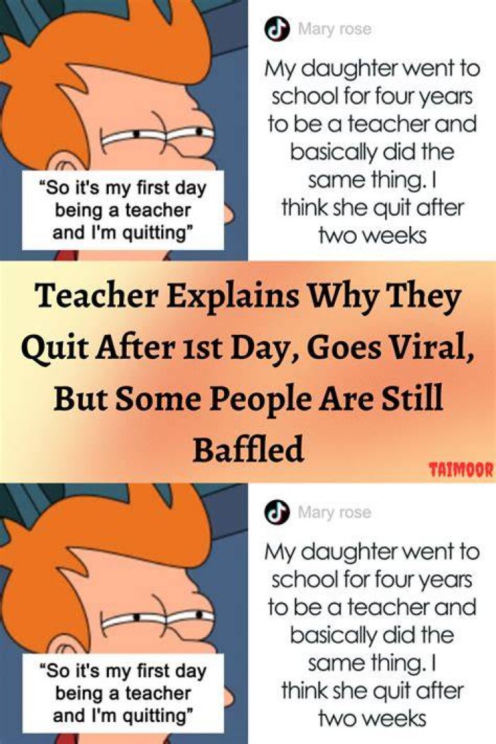 What teachers do after they quit?