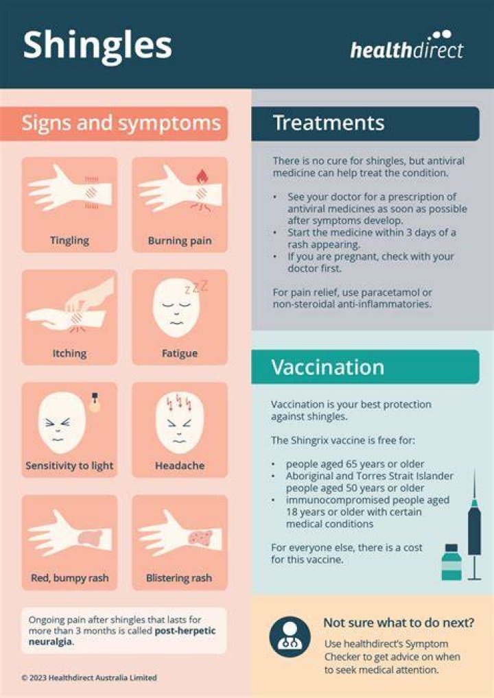 What triggers an outbreak of shingles?