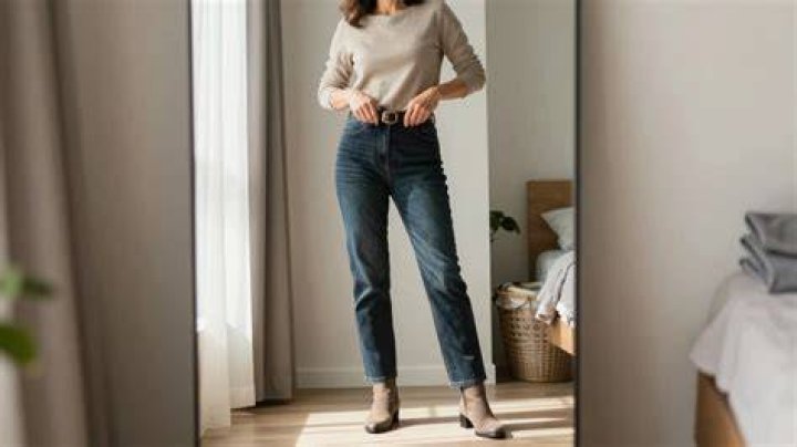 What type of jeans should an older woman wear?