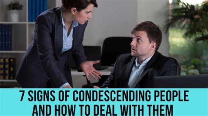 What type of person is condescending?