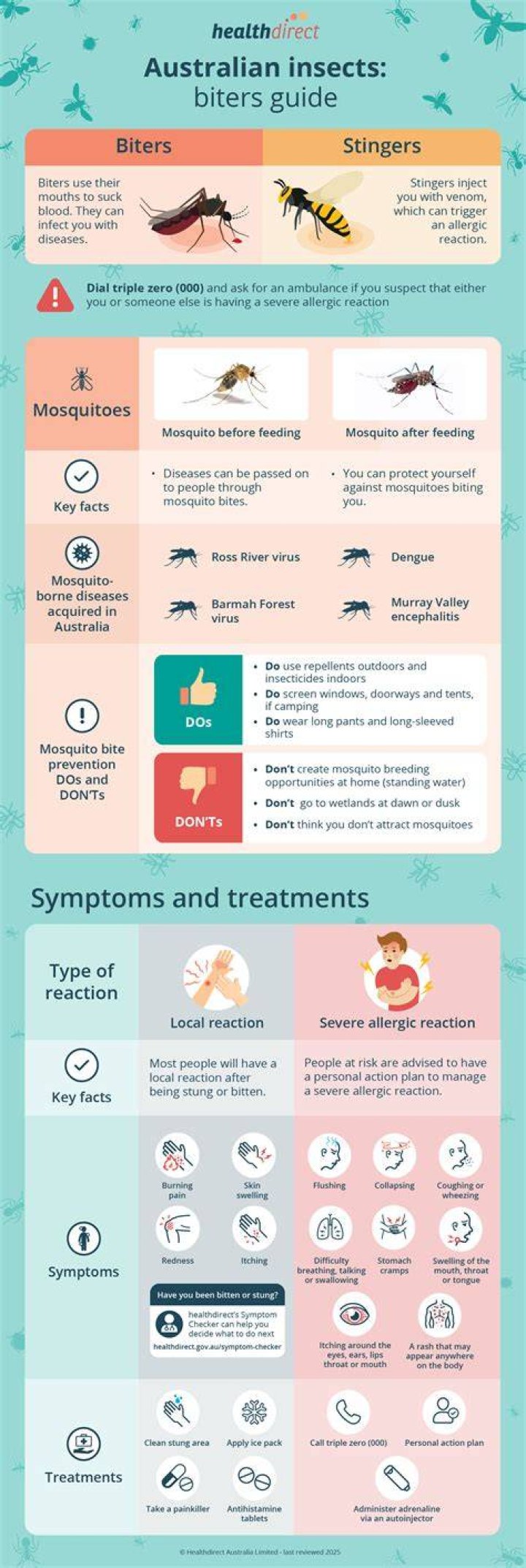 What Vitamin stops insect bites?