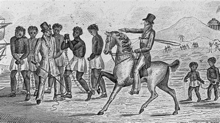 What was used to whip slaves?