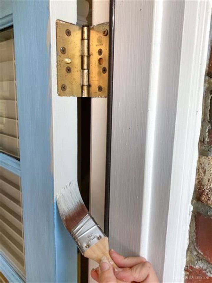 When painting a door where do you start?
