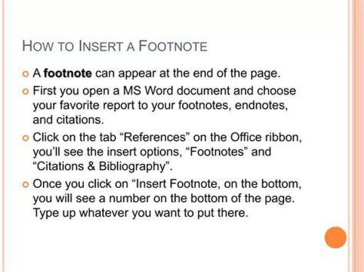 When should footnotes be used?