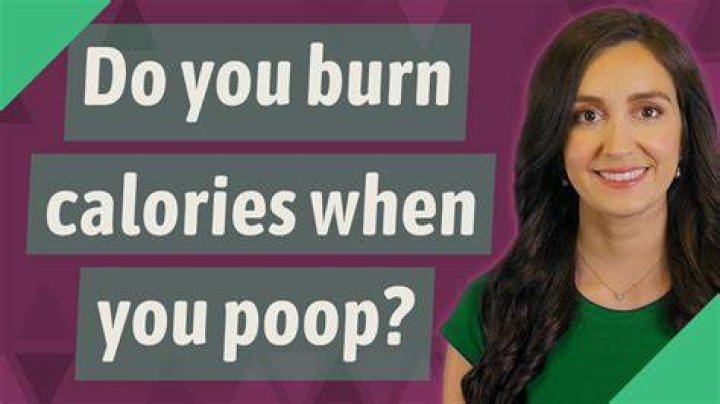 When you poop do you burn calories?