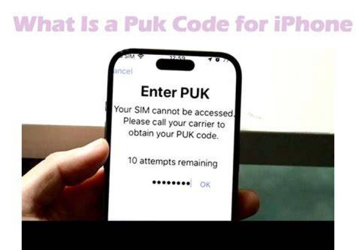 Where do I enter PUK code on Iphone?