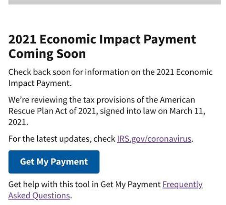 Where does the 2021 Economic Impact payment go on tax return?
