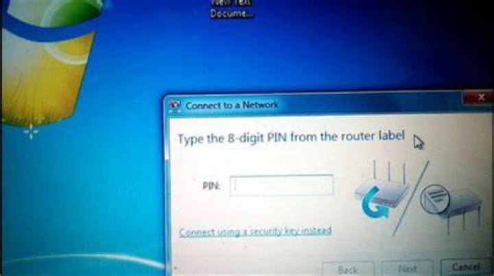 Where is the 8 digit PIN on router label?