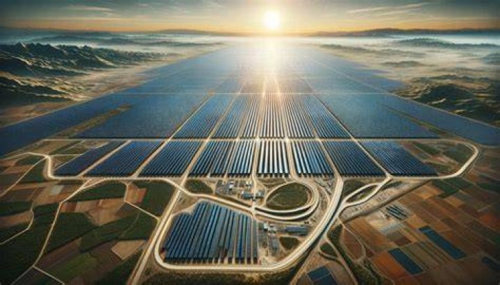 Where is the largest solar plant in India Class 10?