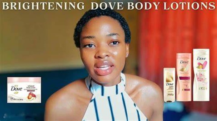 Which Dove lotion lightens the skin?
