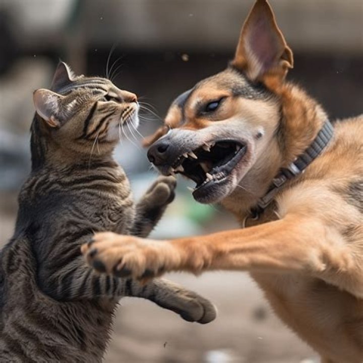 Who fights more cats or dogs?