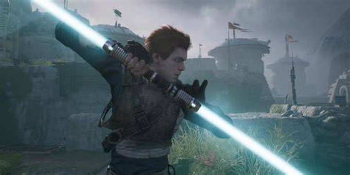 Who has a cyan lightsaber?