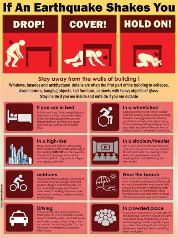 Why can't you run in an earthquake?