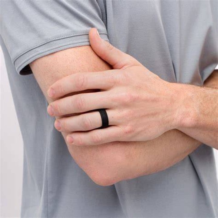 Why do guys wear rubber wedding bands?