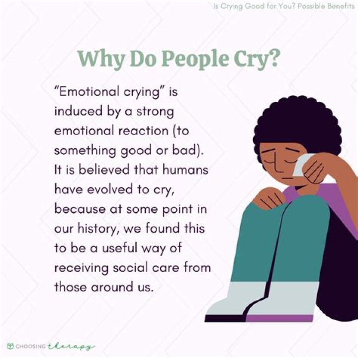 Why do I cry when someone is nice to me?