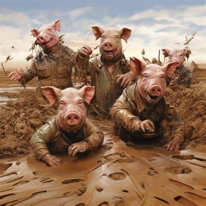 Why do pigs rub their noses on you?