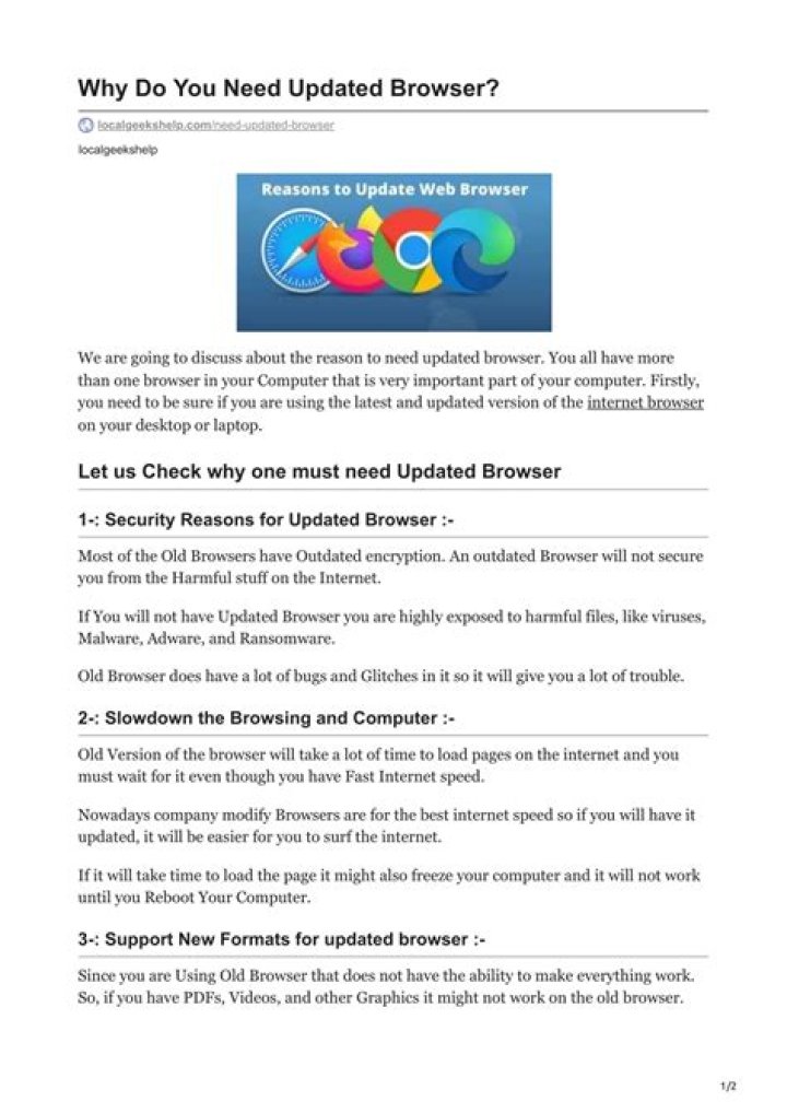 Why do you need a browser?