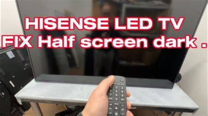 Why does my Hisense TV Go light and dark?