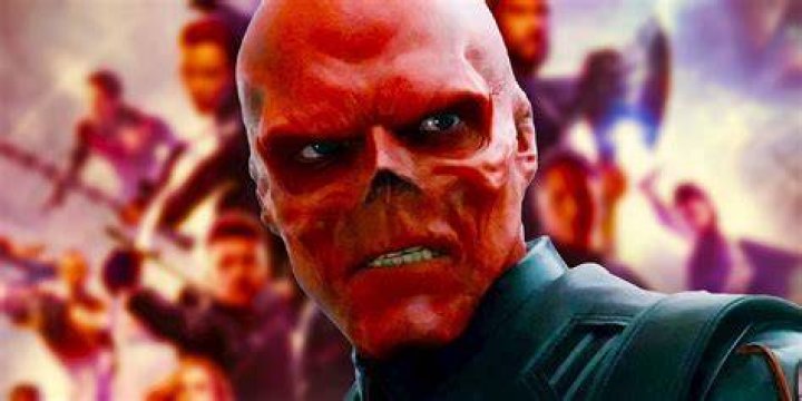 Why is Red Skull's face red?