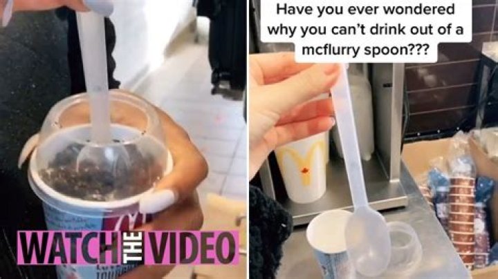 Why is the McFlurry spoon hollow?