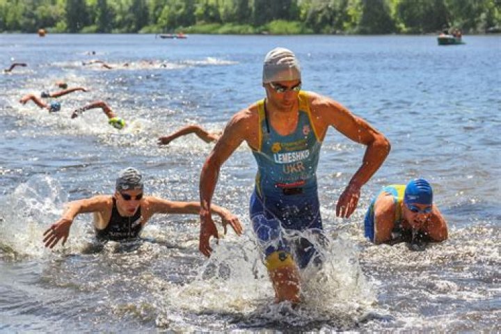 Why is the swim first in a triathlon?