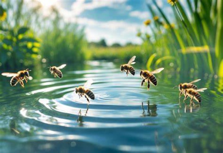 Will bees wait for you above water?